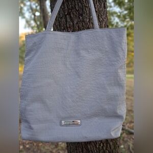 BCBGeneration Light Gray Embossed Tote